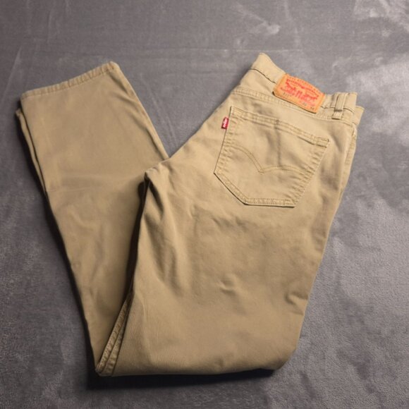 Levis 511 Mens Slim Fit Jeans 32 Beige All Seasons Tech - Picture 1 of 9